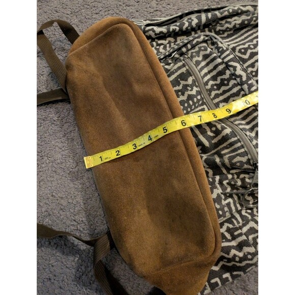 Jansport Aztec Print Leather Suede Backpack - Picture 8 of 9